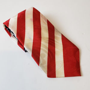 Fun Tyme Mens American Flag Classic Tie Blue Red